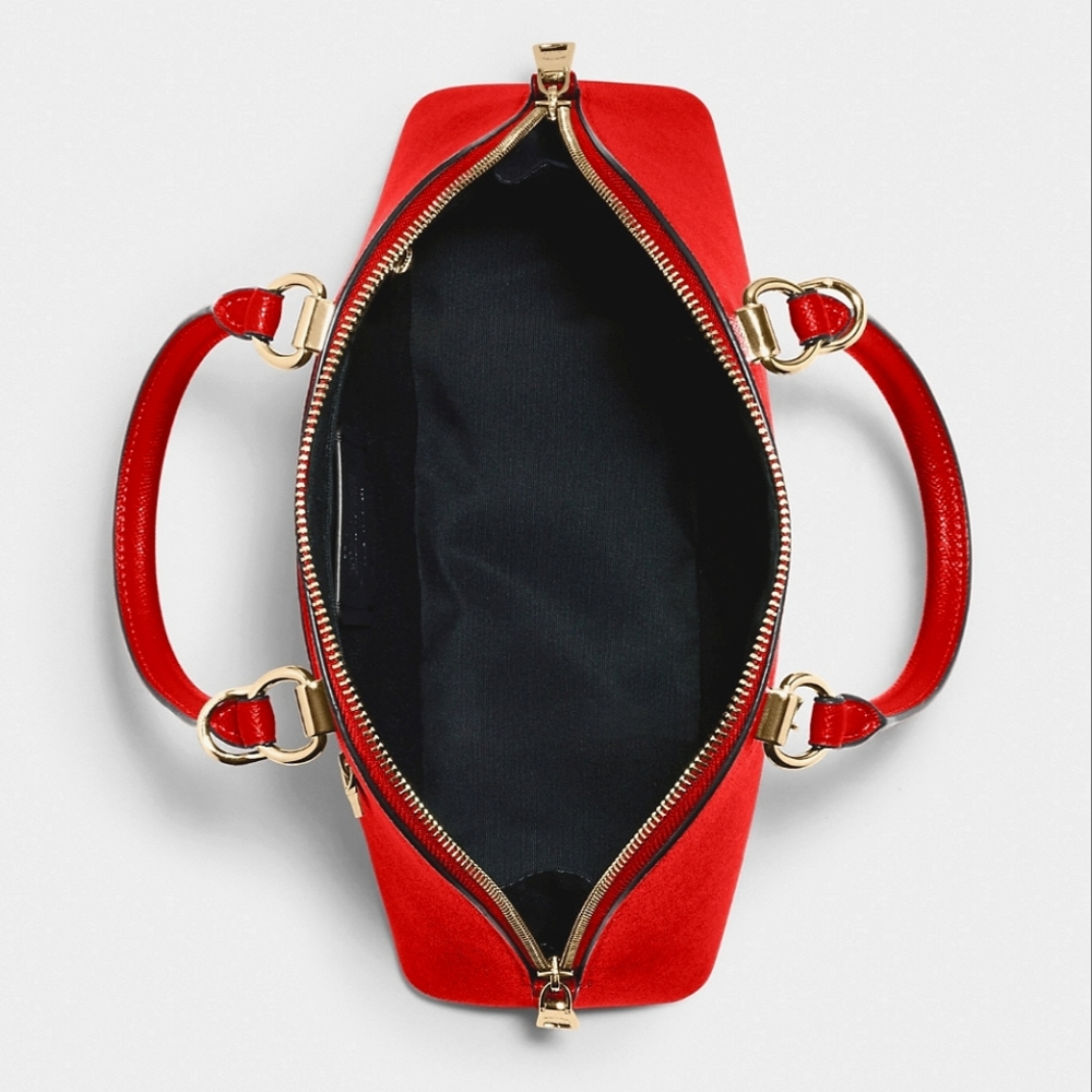 COACH Katy Satchel in Miami Red - Picture 6 of 8